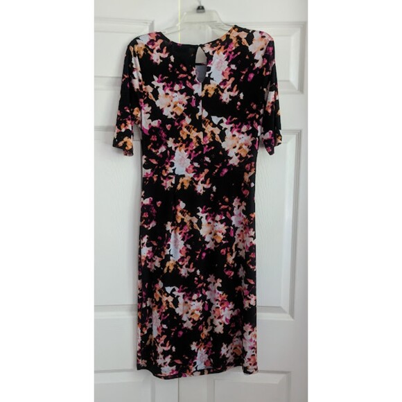 Women's Apt 9 Black & Multicolor Patterned Dress Size Medium - Picture 2 of 6
